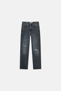 Pull&Bear Jeans Slim Fit Com Rasgões