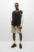 Pull&Bear Bomber Varsity Preto e Branco