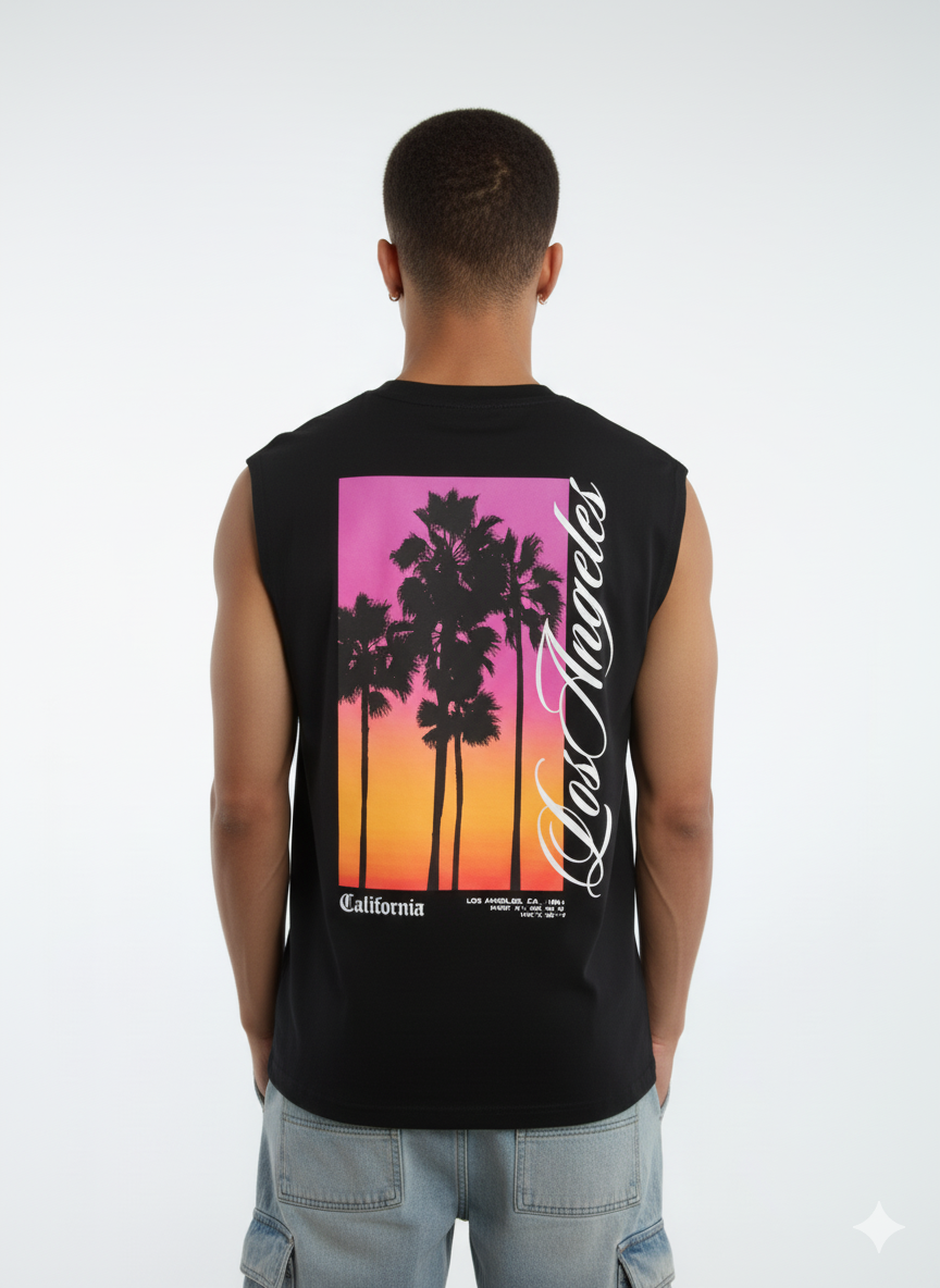 New Yorker Manga Cava Com Estampa Preta