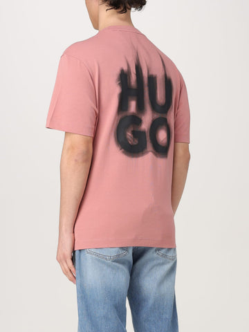 HUGO T-shirt Fumo Rosa