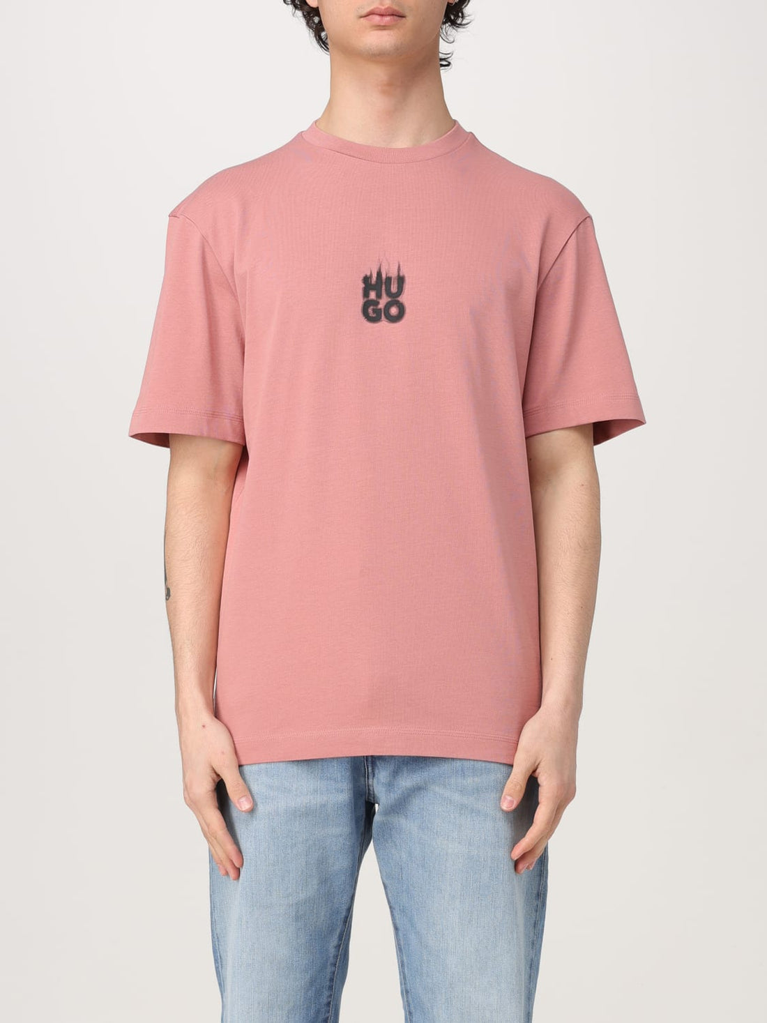 HUGO T-shirt Fumo Rosa