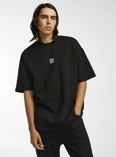 HUGO T-shirt Fire Preta