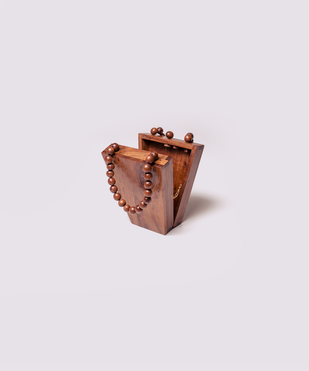 Wooden Trapezoid Bag