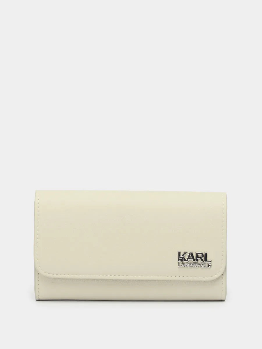 Karl Lagerfeld Carteira Branco Cru