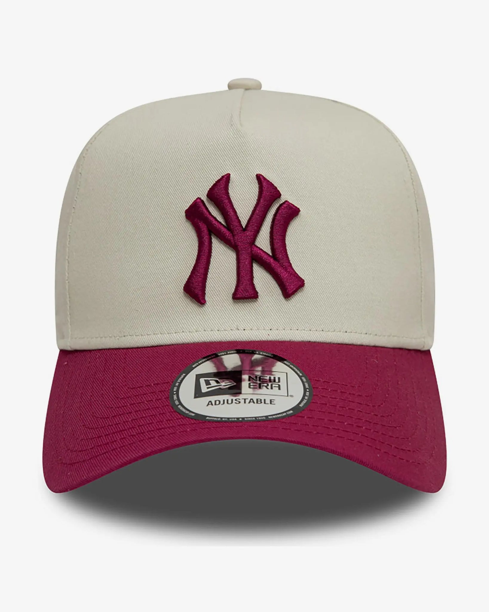 New Era Chapéu Yankees Branco Rosa