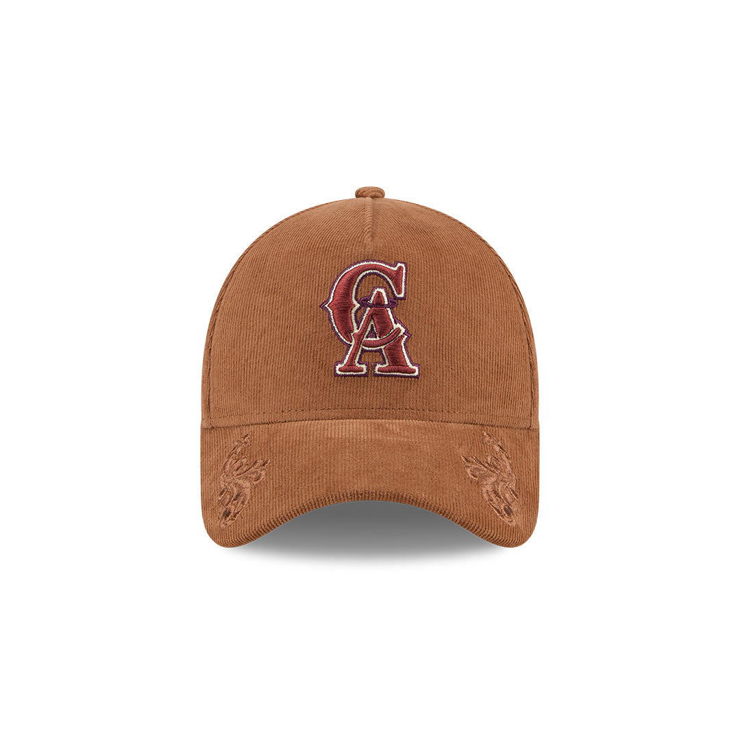 New Era Chapéu California Angels Cord Castanho