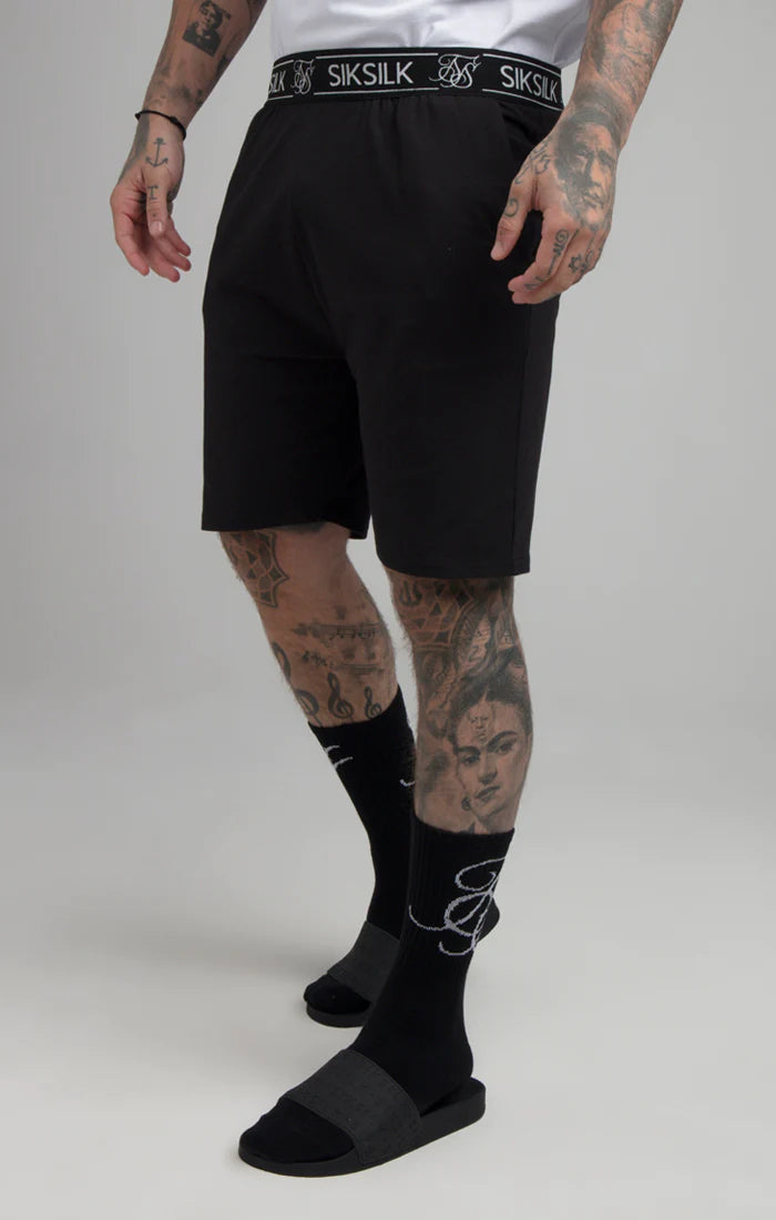 SikSilk Calções Jersey Preto