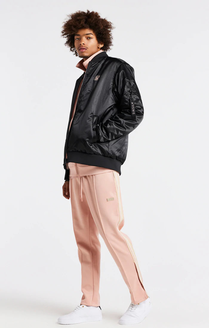 SikSilk Infinite Reversible Bomber - Pink &amp; Black