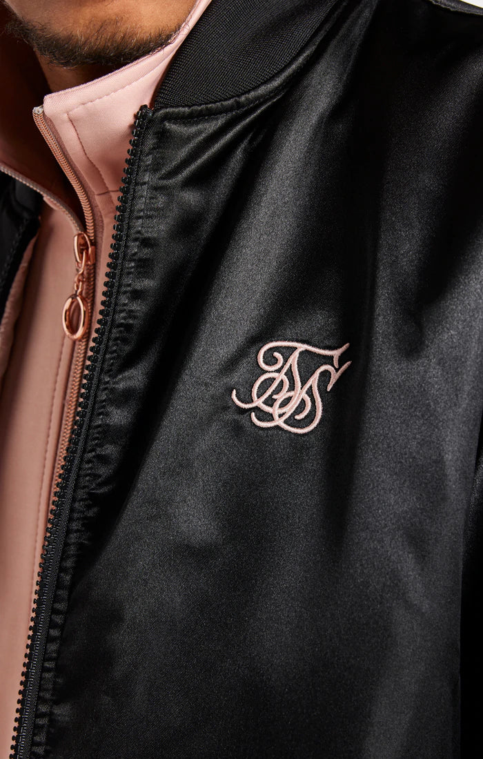 SikSilk Infinite Reversible Bomber Pink Black