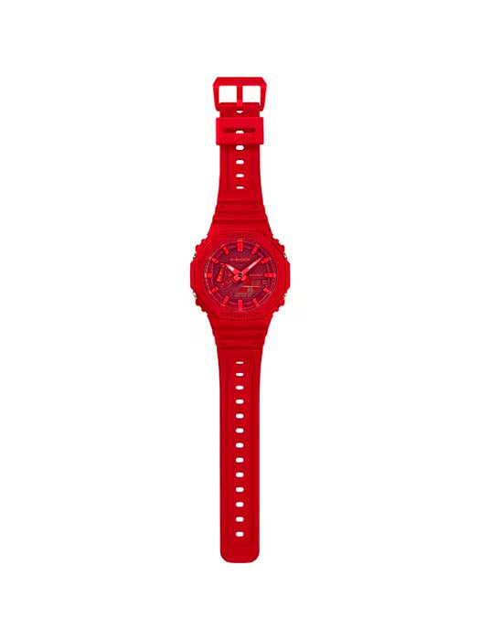 CASIO Relógio Masculino G-Shock Date Solar Com Pulseira De Resina Vermelho