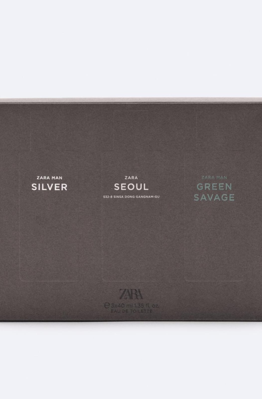 Zara Perfume Silver + Seoul + Savage 3x40Ml