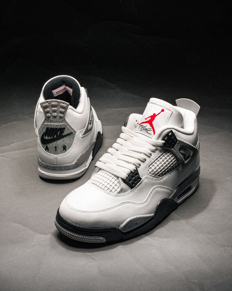 Air Jordan 4 white cement