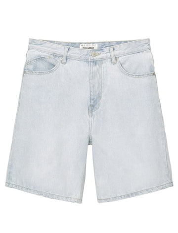 Pull&Bear Calções De Ganga Azul Claro