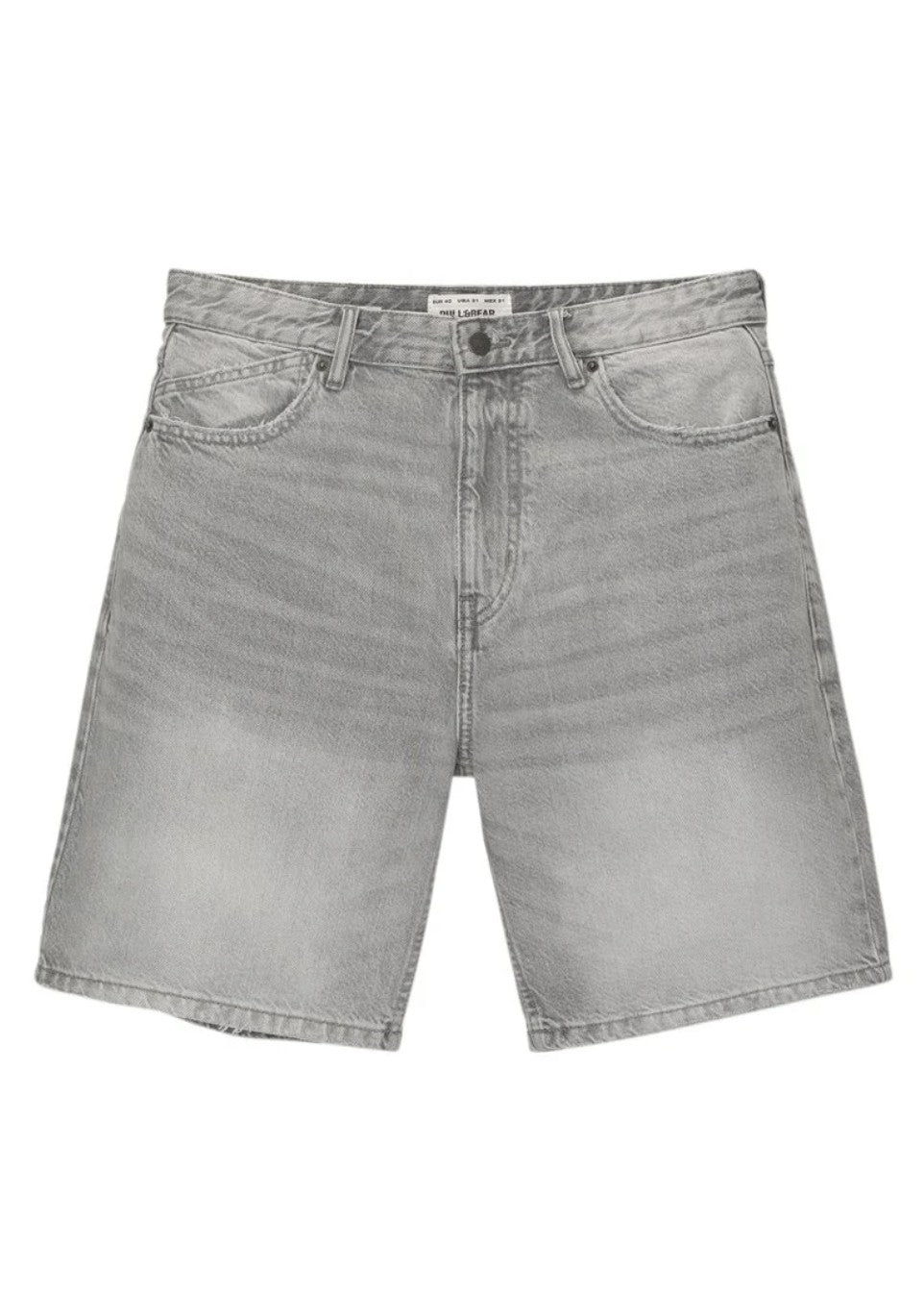 Pull&Bear Calções De Ganga Cinzento