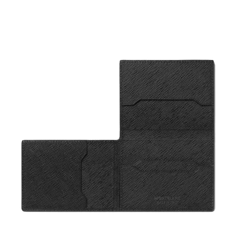 Montblanc Porta-Cartões TriFold De Couro Preto