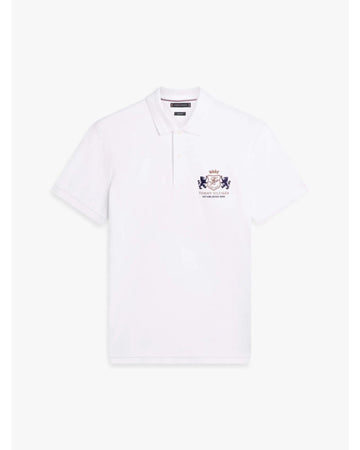 Tommy Hilfiger Polo Regular Estampada Branca