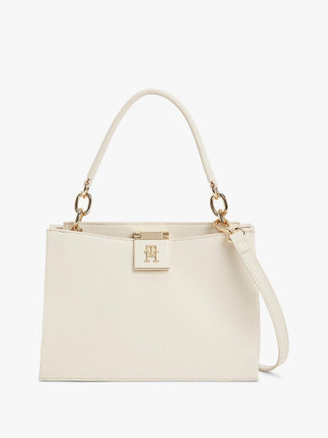 Tommy Hilfiger Bolsa Med Satchel Soft Creme
