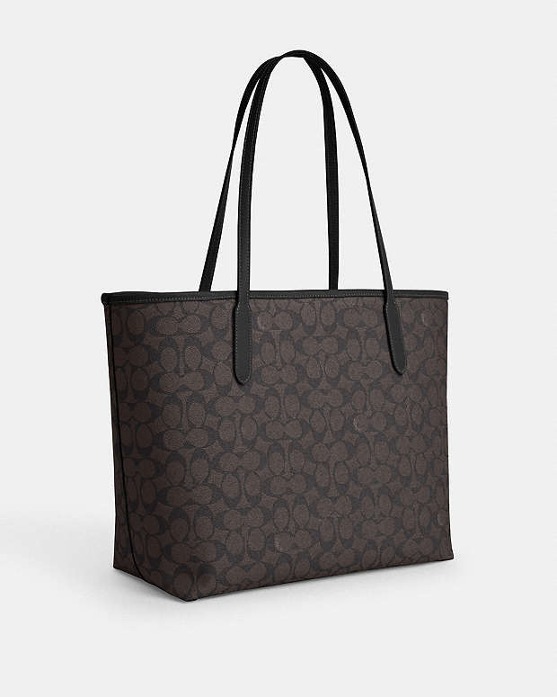 Coach Bolsa Tote City Brown