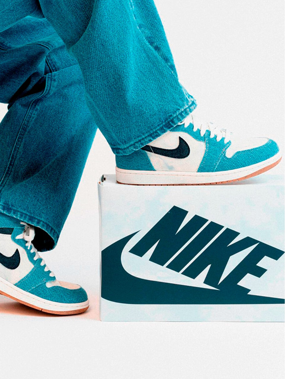 Jordan Sapatilha 1 High Denim
