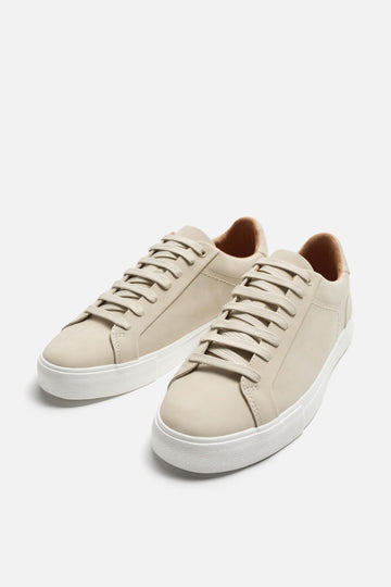 Zara Sapatilha Minimalista Crème