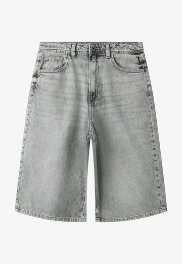 Pull&Bear Calção De Ganga Cinzento