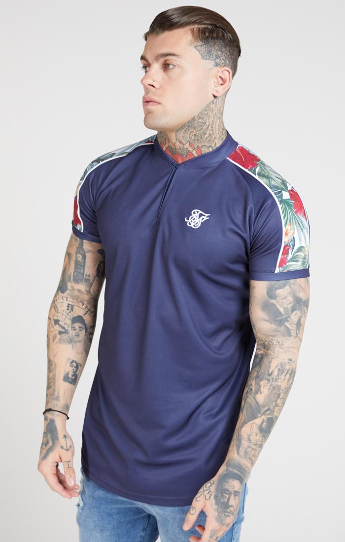 Siksilk T-Shirt Baseball Floral Tag