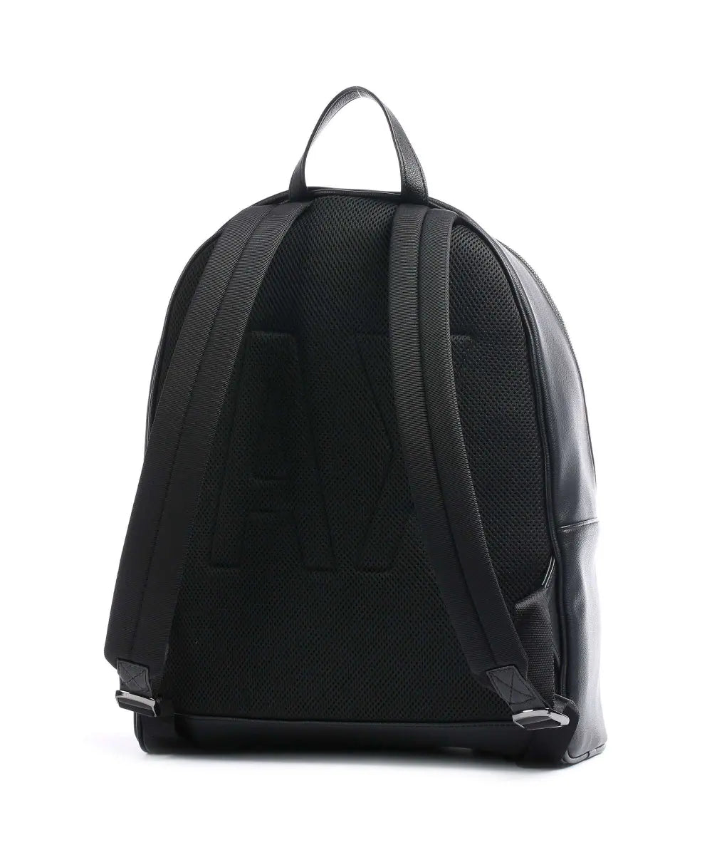 Armani Mochila De Couro Sintético Preto
