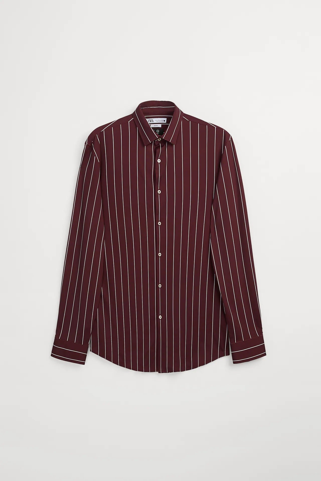 ZARA Camisa Elástica Marrom