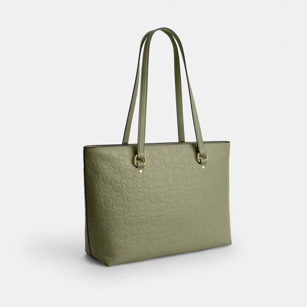 Coach Bolsa Tote Gold Pistachio