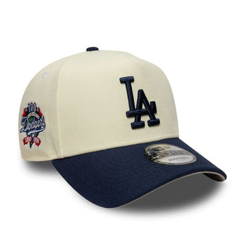 New Era Chapéu LA Dodgers MLB Chrome Blue Contrast Cream