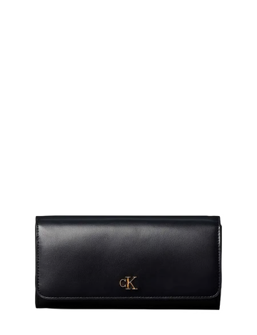 Calvin Klein Carteira De Couro Preta