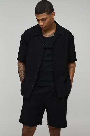 Man Conjunto Oversized Preto