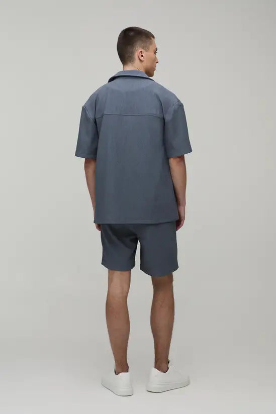 Man Conjunto Oversized Azul