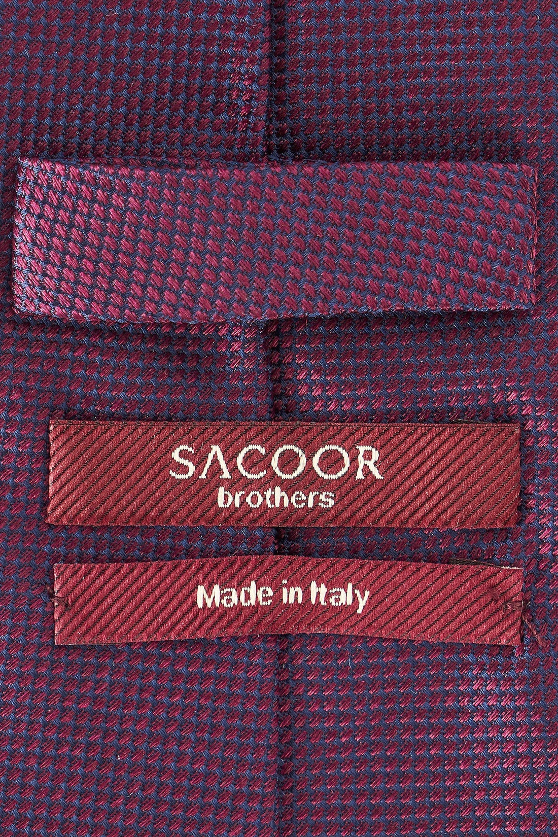 Sacoor Brothers Gravata Lisa 100% Seda 7,5cm