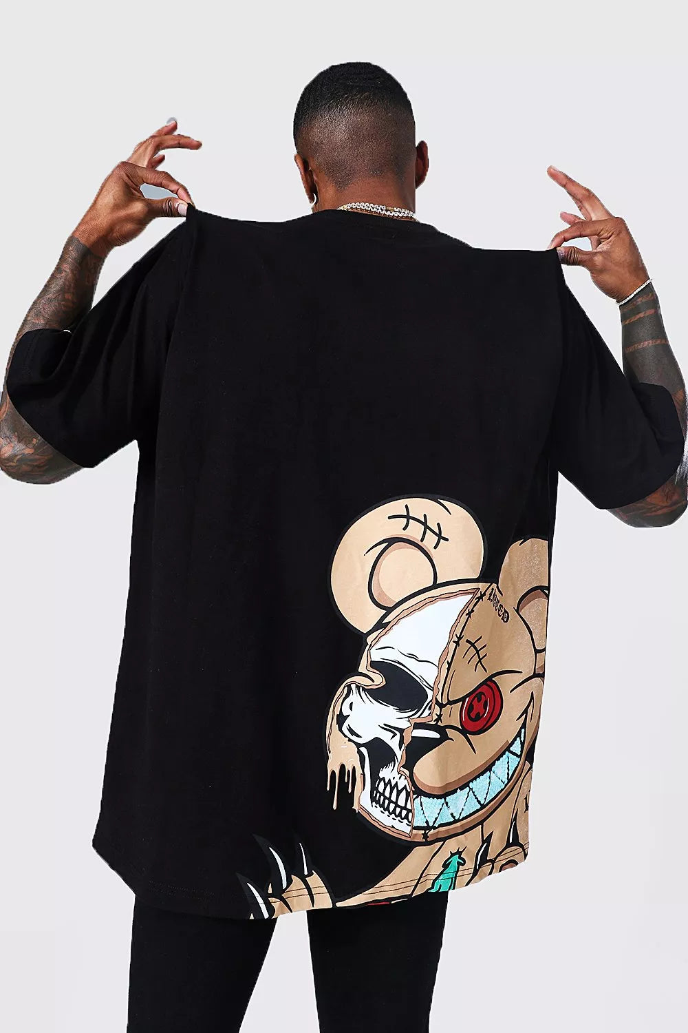 MAN T-Shirt Oversized Com Gráfico OFCL Peluche