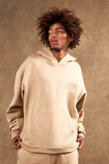 MAN Hoodie Oversized De Capuz Pesado