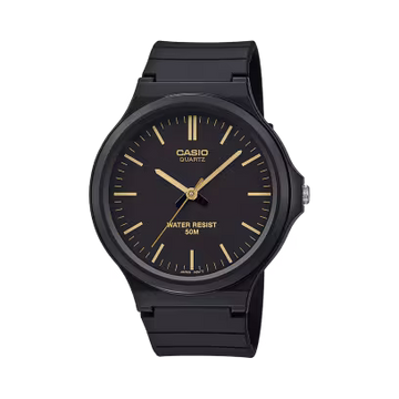 Casio Relógio Preto com Detalhes Dourado
