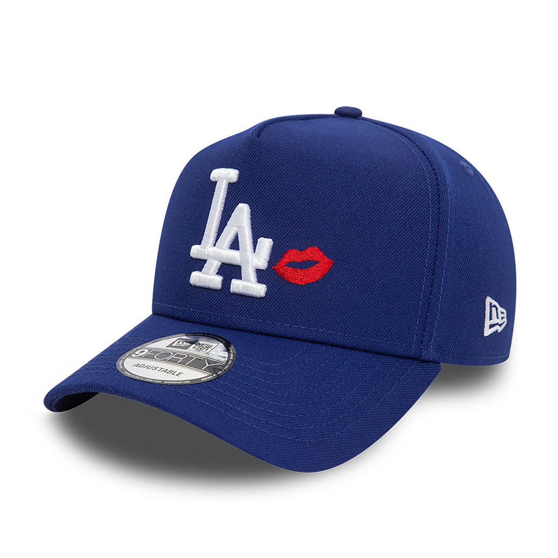 New Era Chapéu LA Dodgers Lips Dark Blue Adjustable