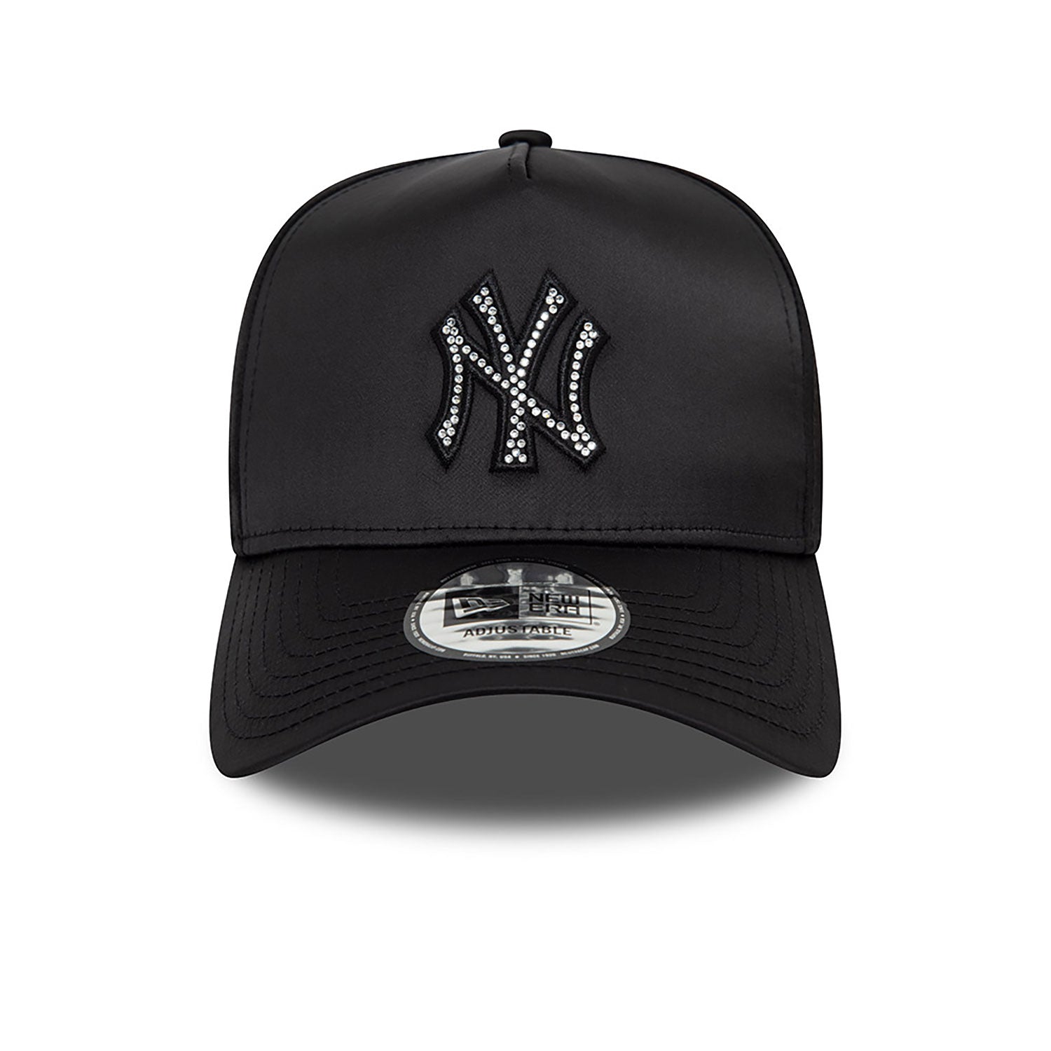 New Era Chapéu New York Yankees MLB Satin Rhinestone Preto