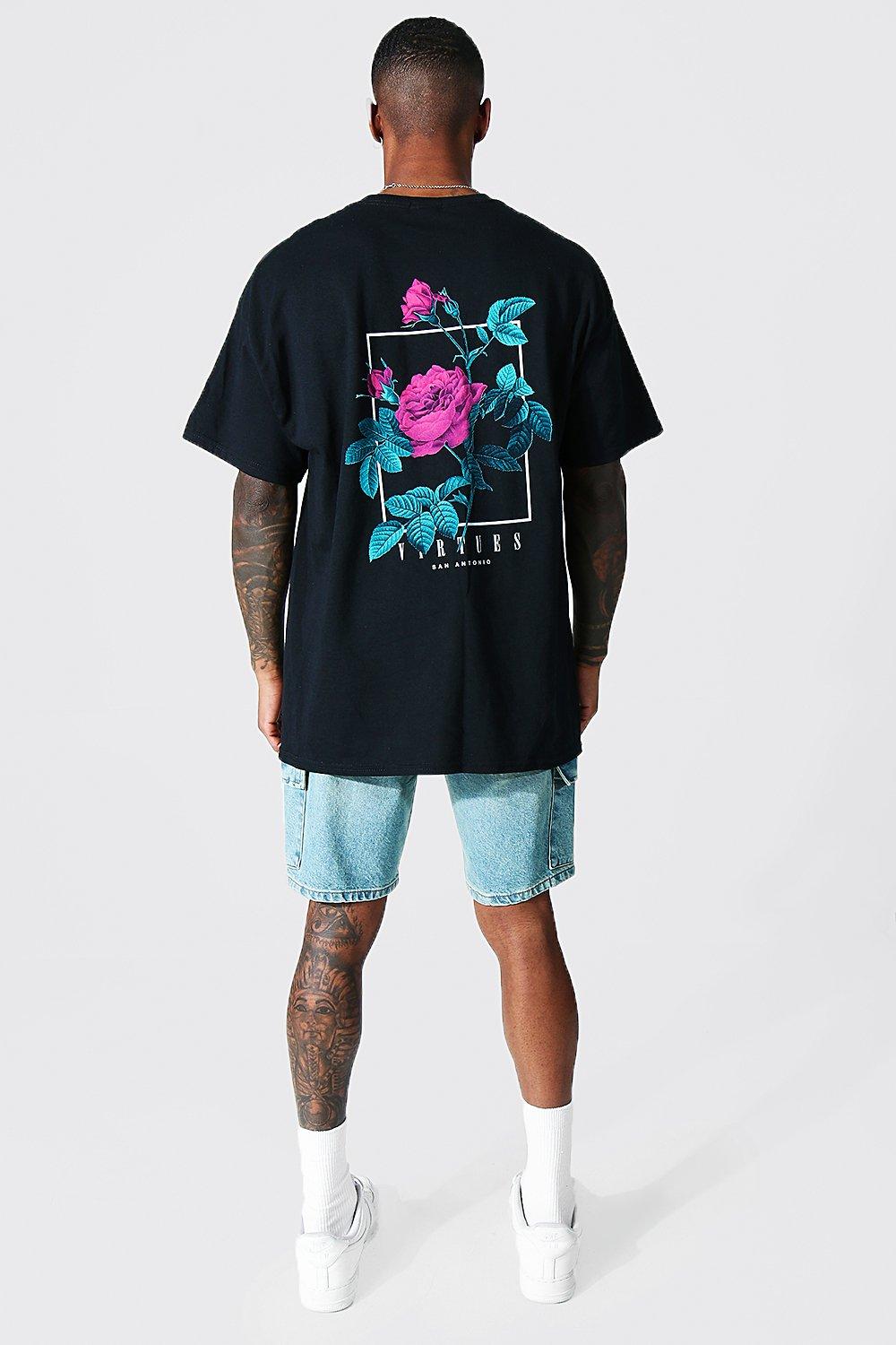 MAN T-Shirt Oversized Com Gráfico Virtues