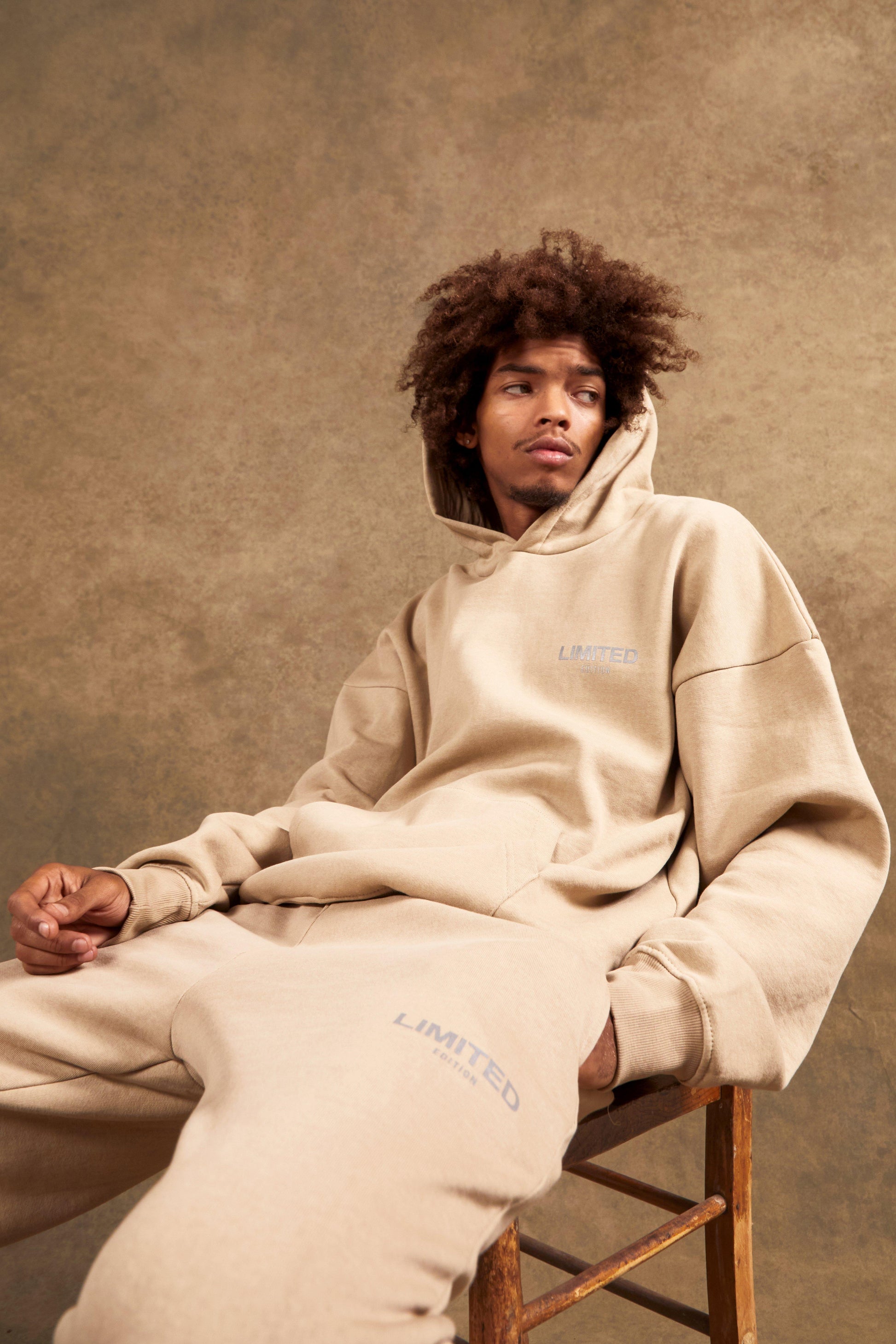 MAN Hoodie Oversized De Capuz Pesado