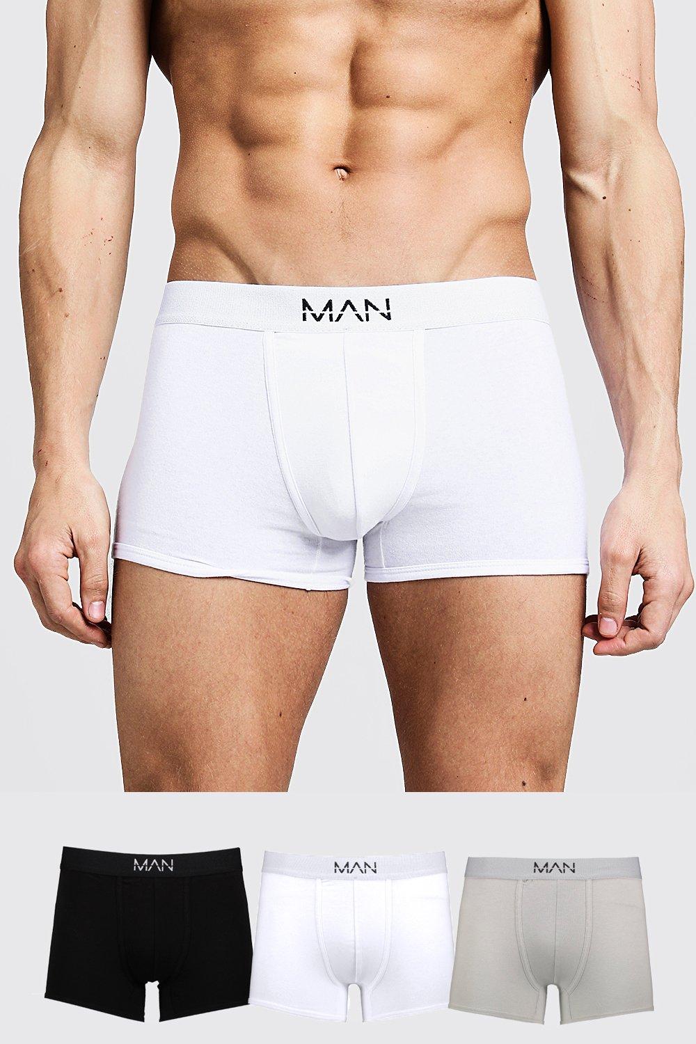 MAN Conjunto de 3 Boxers De Cores Mistas