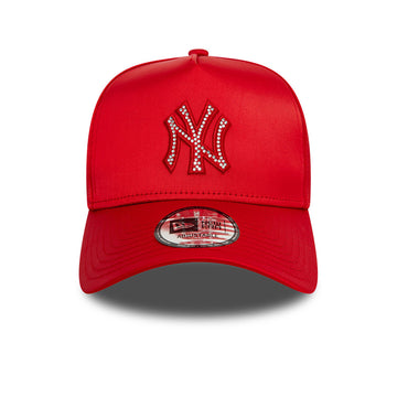 New Era Chapéu New York Yankees MLB Satin Rhinestone Vermelho