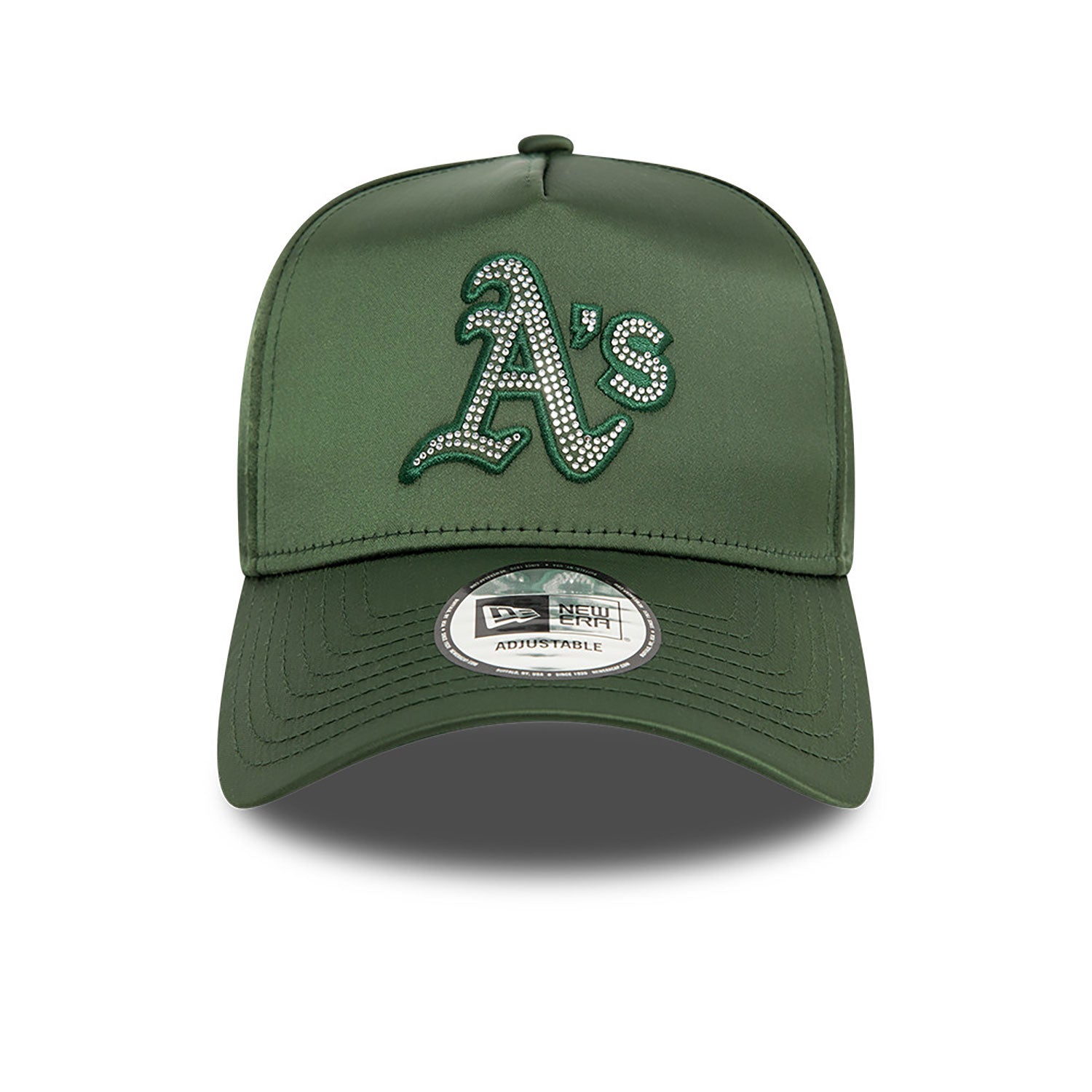 New Era Chapéu Oakland Athletics MLB Satin Rhinestone Verde