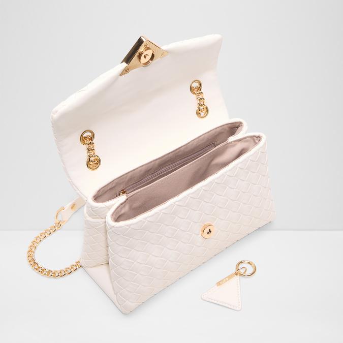 Aldo Bolsa Softwoven Women's White Cross Body