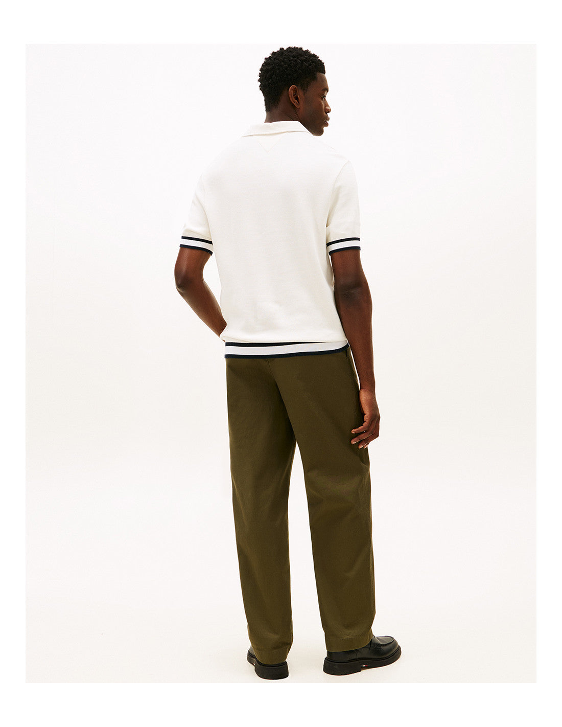 Tommy Hilfiger Polo Cuff Slim Fit Marfim